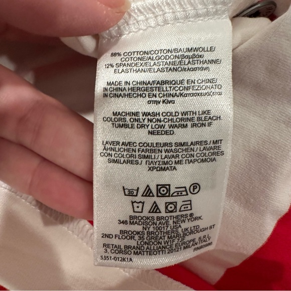 Brooks Brothers 1818 long sleeve patch detail rugby shirt - Picture 6 of 7